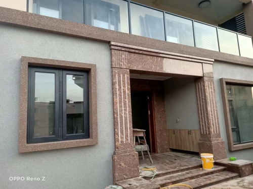 中山市南朗鎮亨美大街自建别墅/水包砂彷石漆